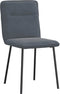 vidaXL - Eetkamerstoelen - 2 - st - fluweel - donkergrijs