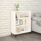 vidaXL - Dressoir - 69,5x32,5x90 - cm - bewerkt - hout - hoogglans - wit