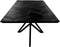 Tafel Fishbone Rechthoek- 220x100x76 - Zwart - Eiken/metaal