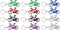 Sleutelhanger aluminium fiets (12 stuks)