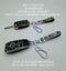 Sleutelhanger met naam gepersonaliseerd metalen schuivers - Kado Cadeau man / vrouw - black/silver/diamond sleutelhangers volwassenen