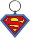 Sleutelhanger - Superman logo - rubber - metalen ring