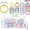 Sleutelhangers - Set van 40 (30 mm) - Metalen Split Ringen in 20 Kleuren - Perfect voor Sleutels - DIY & Decoratie