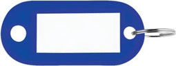Sleutellabel Pavo kunststof blauw