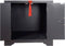 Nachtkastje DKD Home Decor Spar Rood Zwart Hout MDF 45 x 34 x 66 cm