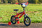 Huffy Moto X Jongensfiets - 3-5 jaar - Kinderfiets 12 Inch - Inclusief zijwieltjes - BMX-stijl - Rood