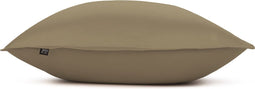Zohome Kussensloop Satinado - Kussenhoes van 60x70 cm - Set van 2 stuks - 100% Katoen-Satijn - Taupe
