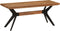 vidaXL - Eetkamerbank - 110x40x46 - cm - massief - acaciahout - en - staal