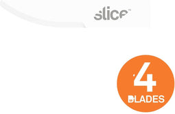 Slice 10520 Keramische reservemesjes, gebogen snijvlak, afgerond 4 stuk(s)