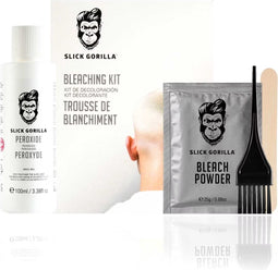 Slick Gorilla - Bleaching Kit - Bleekpoeder, 50 ml peroxide, Applicatieborstel, Mengschaal, Mengstokje en beschermende handschoenen
