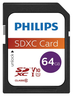 Philips FM64SD55B/00 - SDXC Geheugenkaart 64GB - UHS-I Class 10 80MB/s