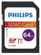 Philips FM64SD55B/00 - SDXC Geheugenkaart 64GB - UHS-I Class 10 80MB/s