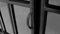 HSM Collection Dressoir Manhattan- metaal/glas - zwart