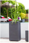 Bloempot EDA Graphit Grijs Donker grijs Plastic Vierkant 39,5 x 39,5 x 80 cm