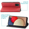 Slim Folio Bookcase Samsung Galaxy A03s - Rood