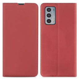 Slim Folio Bookcase voor de Motorola Moto Edge 20 - Rood