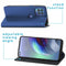 Slim Folio Bookcase voor de Motorola Moto G100 - Donkerblauw