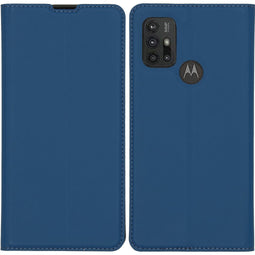 Slim Folio Bookcase voor de Motorola Moto G30 / G20 / G10 (Power) - Donkerblauw