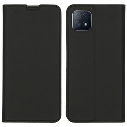 Slim Folio Bookcase voor de Oppo A73 (5G) - Zwart