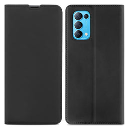 Slim Folio Bookcase voor de Oppo Find X3 Lite - Zwart