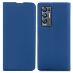 Slim Folio Bookcase voor de Oppo Find X3 Neo - Donkerblauw