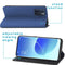 Slim Folio Bookcase voor de Oppo Reno 6 Pro 5G - Donkerblauw
