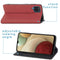 Slim Folio Bookcase voor de Samsung Galaxy A12 - Rood