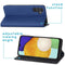 Slim Folio Bookcase voor de Samsung Galaxy A13 (5G) / A04s - Donkerblauw