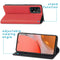 Slim Folio Bookcase voor de Samsung Galaxy A72 - Rood