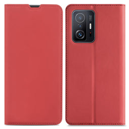 Slim Folio Bookcase voor de Xiaomi 11T (Pro) - Rood