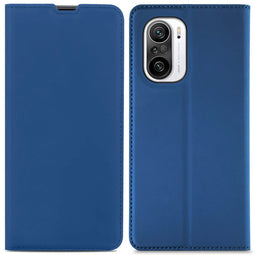 Slim Folio Bookcase voor de Xiaomi Poco F3 - Donkerblauw