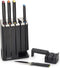 SlimBlock met Set van 5 Elevate Messen - Zwart - Joseph Joseph