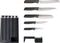 SlimBlock met Set van 5 Elevate Messen - Zwart - Joseph Joseph