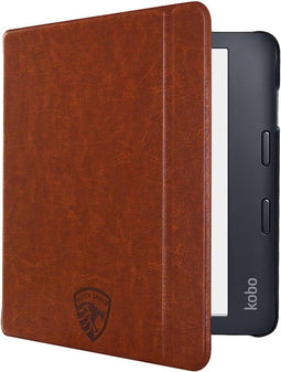 Slimfit Hoesje Sleepcover Geschikt voor Kobo Libra 2 Hoes Cover Cognac Bruin - ereader hoesje - cover