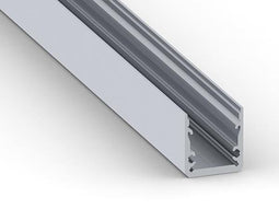 SLIMLINE 15 FL - ALUMINIUM PROFIEL VOOR LEDSTRIP - HIGH EFFICIENCY - ZILVER - PREMIUM KWALITEIT