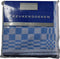 Slimline Keukendoeken design Blok lichtblauw 50 x 50 cm - Pak 4 stuks