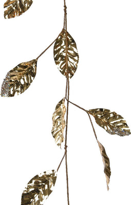Slinger pe l2b12h120 cm licht goud kerst