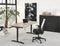 Slinger verstelbaar zit/zit bureau NLST breed 180CM diep 80 cm bladkleur Lichtgrijs framekleur Wit (RAL9010)