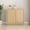 vidaXL - Dressoir - 80x34x75 - cm - bewerkt - hout - sonoma - eikenkleurig