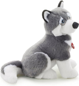 Trudi Knuffel Hond Huskey 35 Cm Grijs/wit