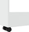 vidaXL - Opbergtrolley - smal - 3-laags - bewerkt - hout - wit