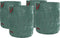 vidaXL - Tuinafvalzakken - met - Handvaten - - - 4 - stuks - - - Vouwbaar - - - Rond - - - Groen - - - 500 - L