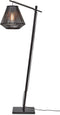 GOOD&MOJO Vloerlamp Merapi - Bamboe Zwart - 57x30x150cm - Modern - Staande lampen voor Woonkamer - Slaapkamer