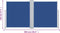 vidaXL - Windscherm - uittrekbaar - 117x600 - cm - blauw