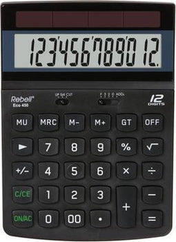 Rebell calculator - ECO 450 BX - Blauer Engel - zwart - RE-ECO450-BX