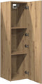 vidaXL - Tv-meubel - 30,5x30x110 - cm - bewerkt - hout - artisanaal - eikenkleur