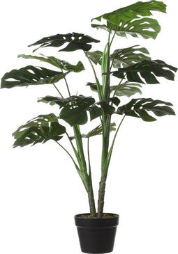 Mica Decorations Monstera - Kunstplant staand - H100 cm - Groen