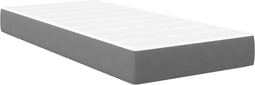 vidaXL - Pocket - Spring - Matras - - - Lichtgrijs, - Medium, - 100x200x20 - cm, - Stof