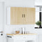 vidaXL - Keukenwandkasten - 2 - st - Porto - bewerkt - hout - sonoma - eikenkleurig