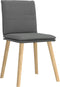 vidaXL - Eetkamerstoelen - 2 - st - stof - donkergrijs